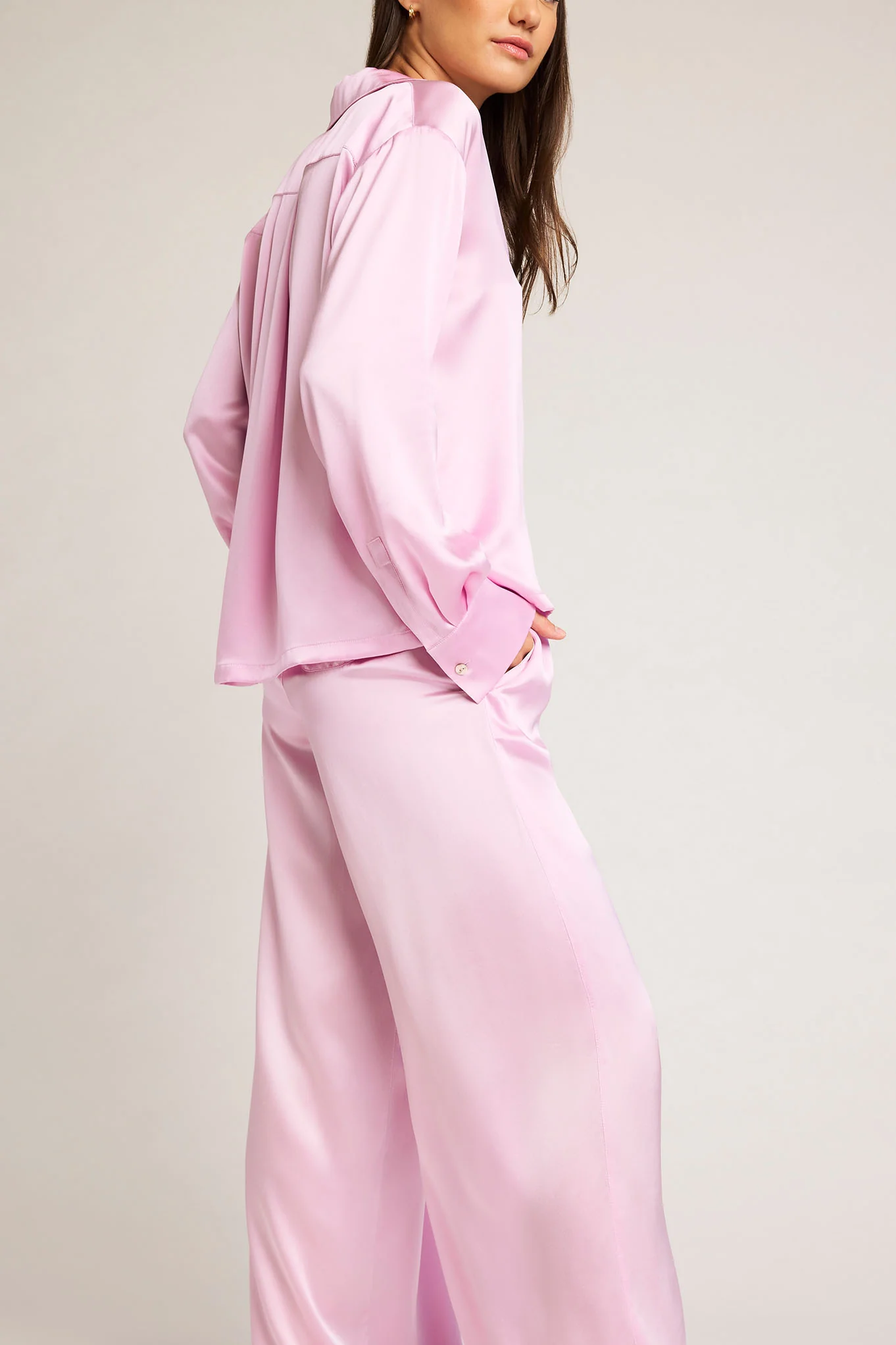 Eclipse Washable Silk Shirt in Babe - Image 3