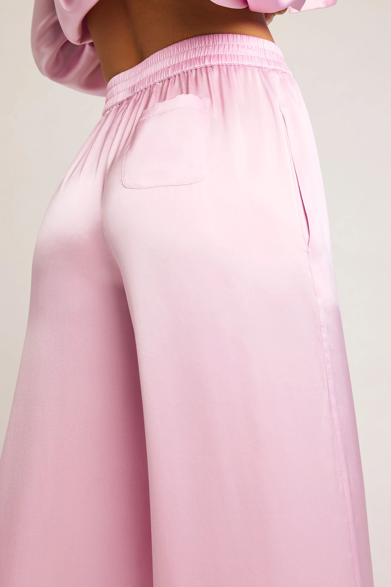 Eclipse Washable Silk Track Pant in Babe - Image 3