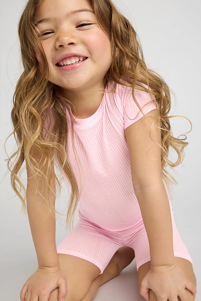 My Mini Tee + Short Set in Babe - Image 3