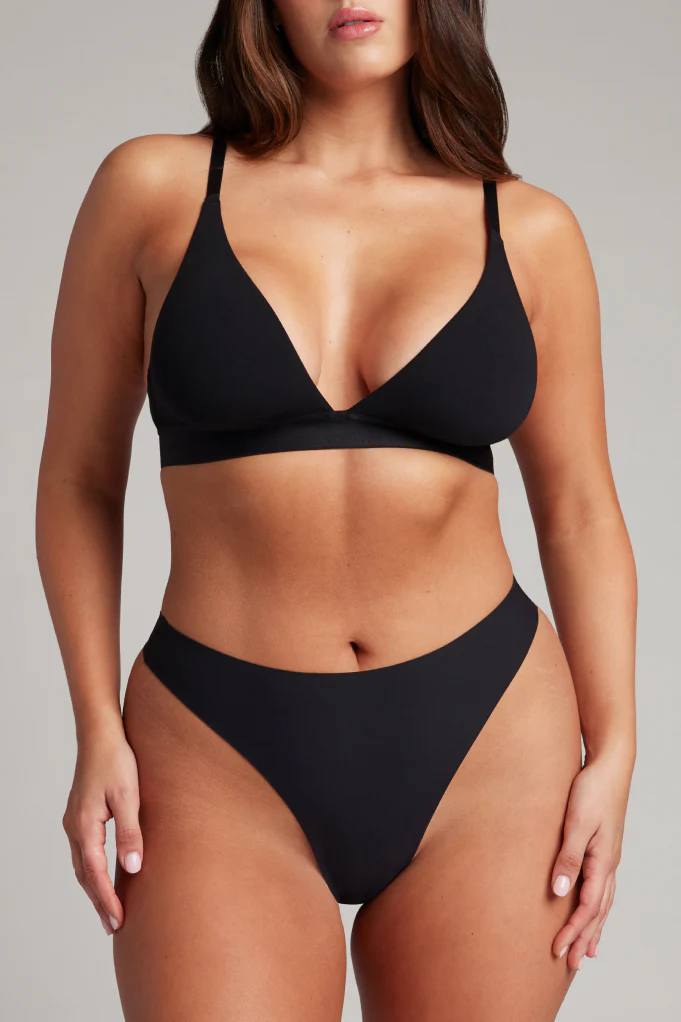 Base High Thong in Black (Pack) - Image 2