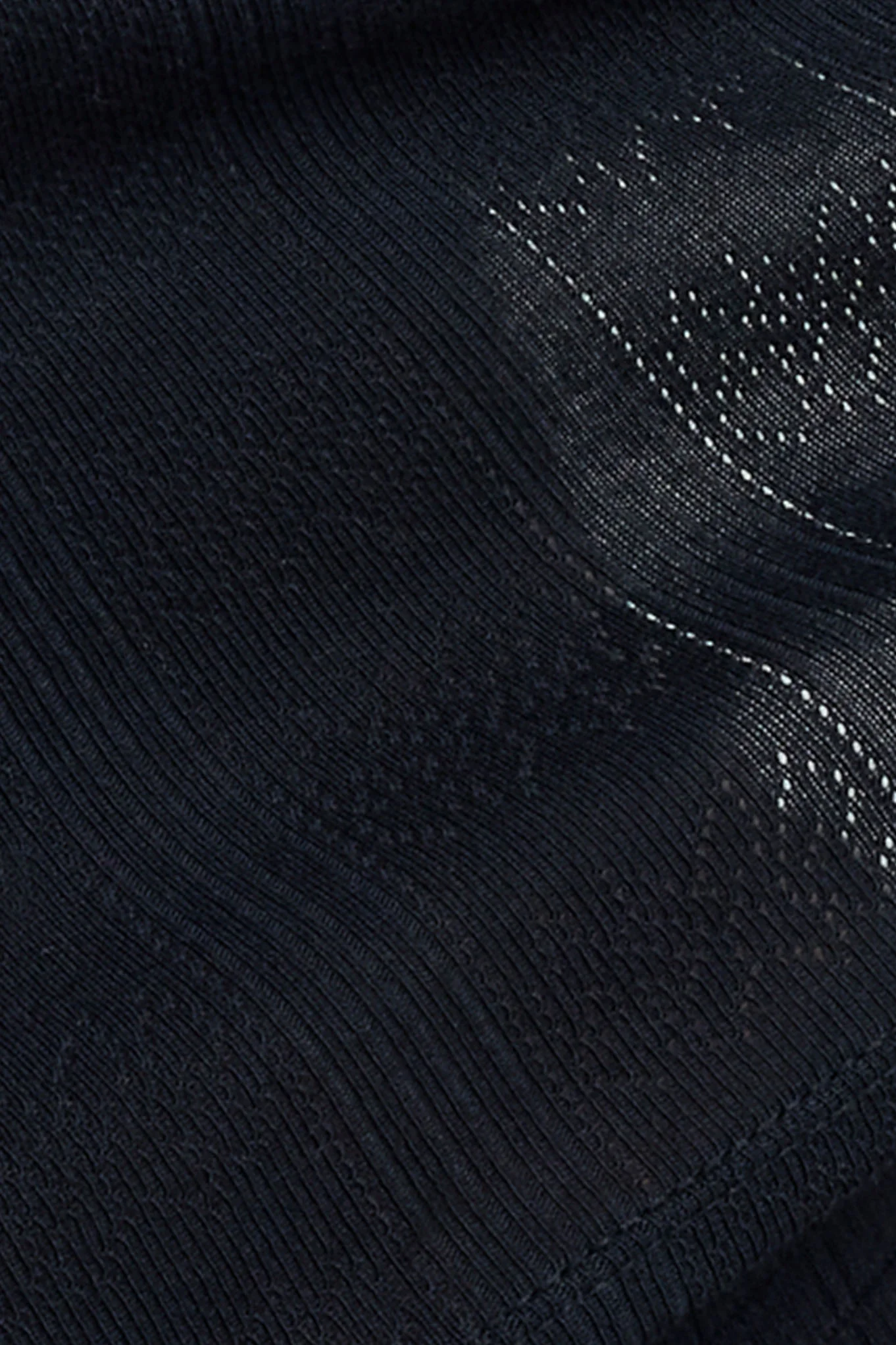 Pointelle Tank in Black - Image 2
