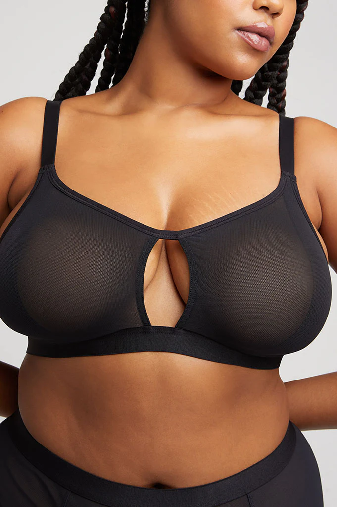 Sieve Cutout Bra in Black - Image 8