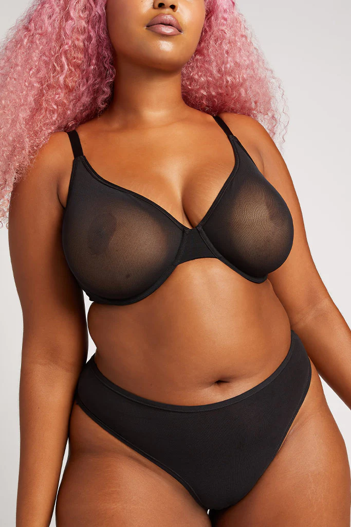 Sieve Demi Bra in Black - Image 7
