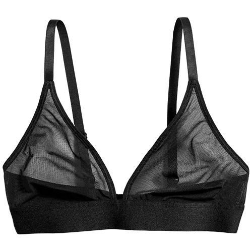 Sieve Triangle Bra in Black - Image 8