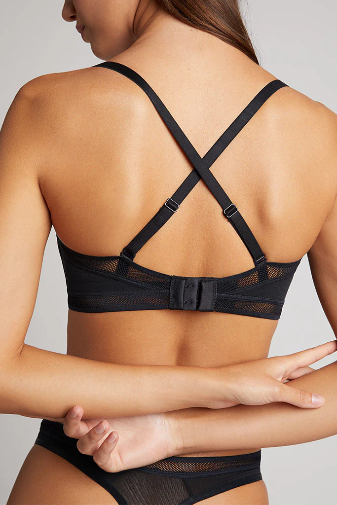 Sieve Trim Bralette in Black - Image 2
