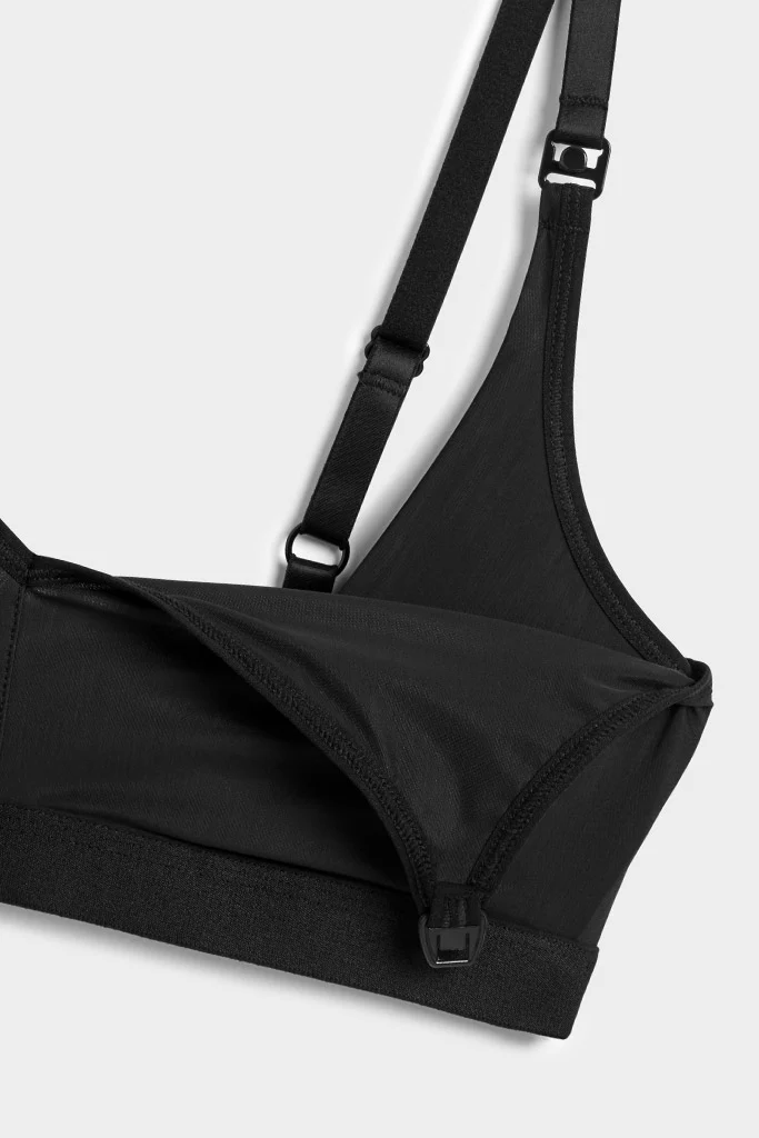 Silky Nursing Bra in Black - Image 5