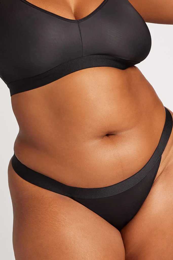 Silky Thong in Black - Image 5