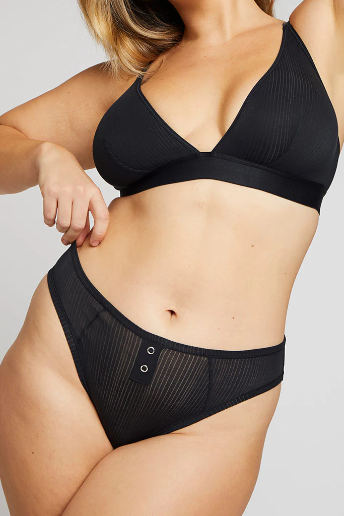 Whipped French Cut Brief in Black - Image 5