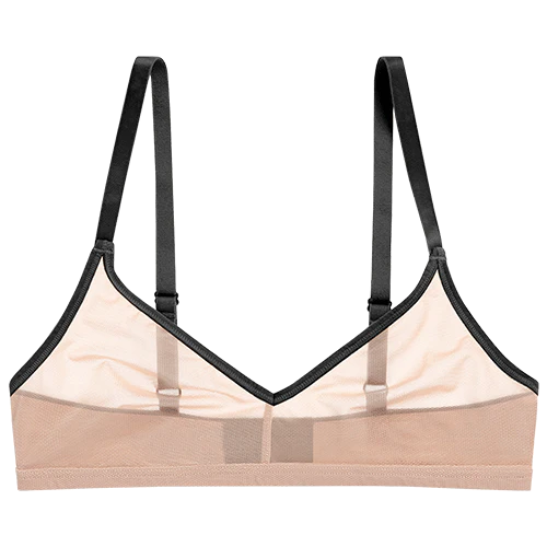 Sieve Non-Wire Bra in Buff + Black - Image 7