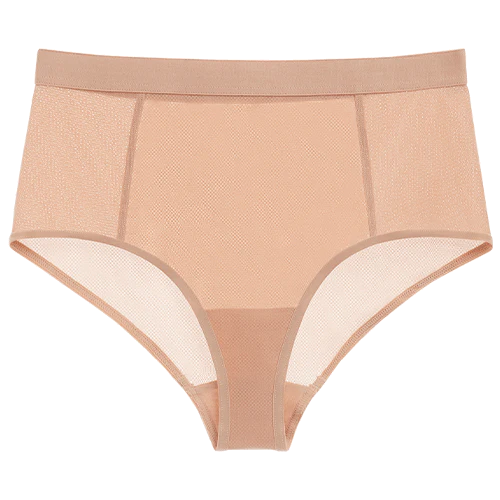 Sieve High-Waist Brief in Buff - Image 4