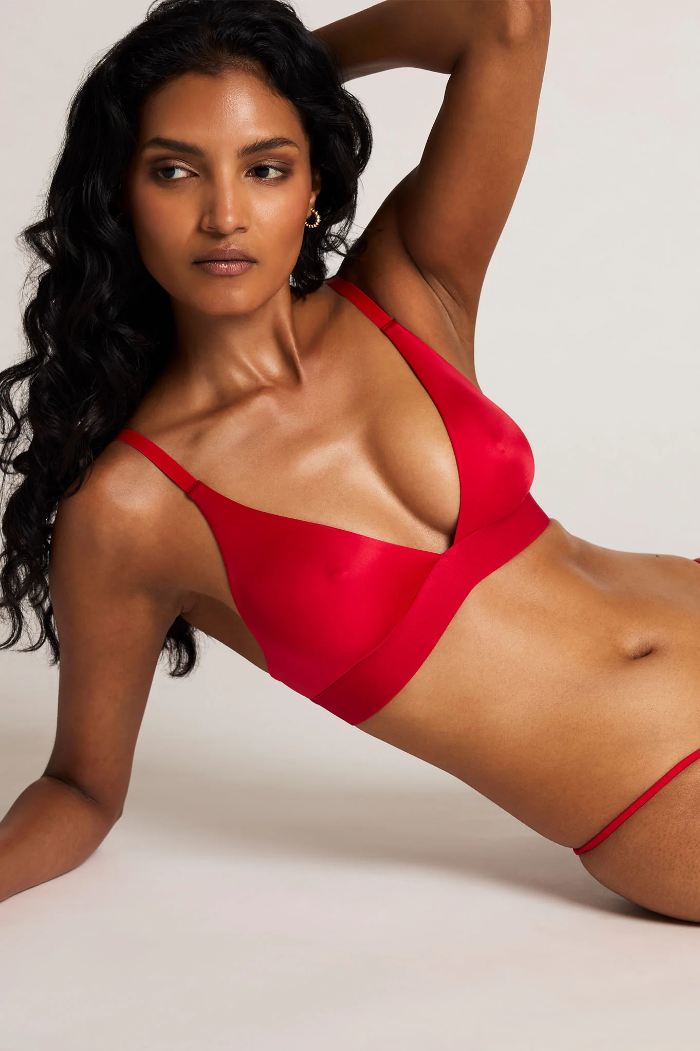 Glacé Triangle Bra in Cerise - Image 4