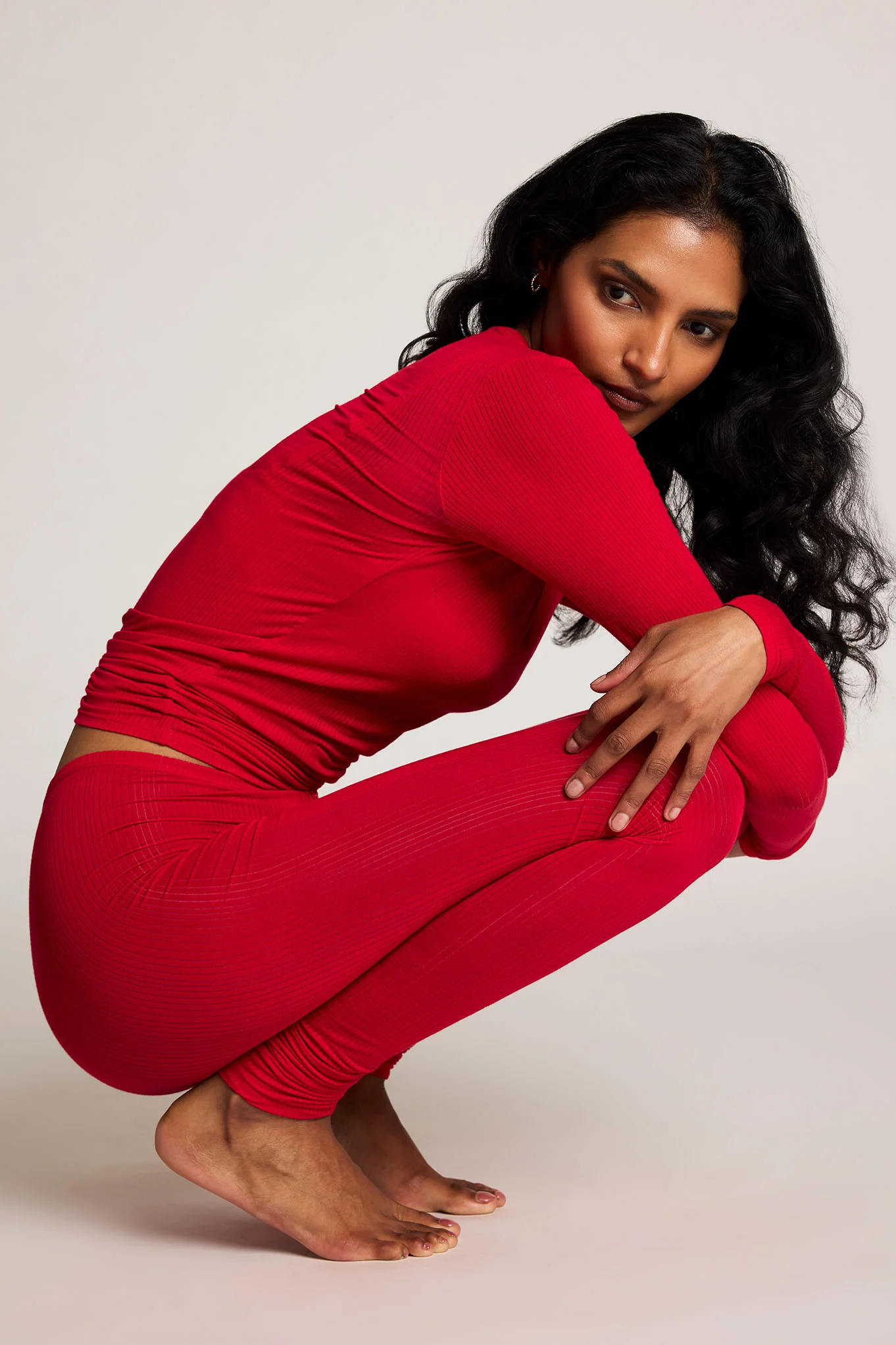 Whipped Long Underwear in Cerise - Image 3