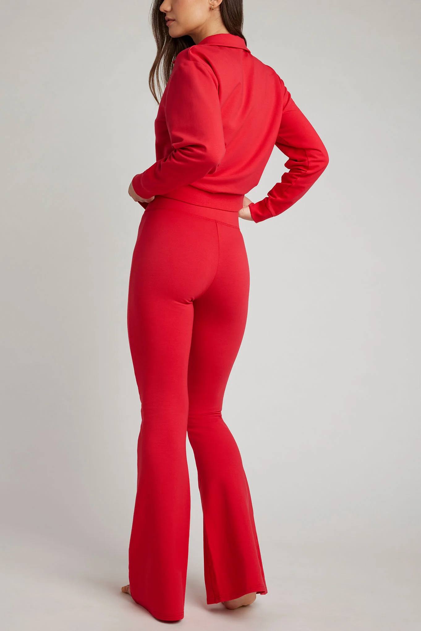 Club Flare Pant in Cherry - Image 4