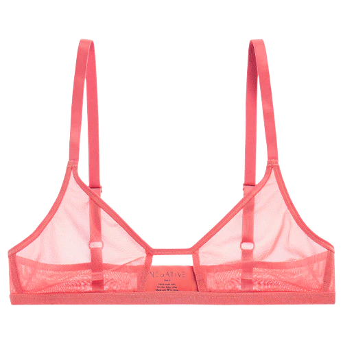 Sieve Cutout Bra in Coral - Image 5