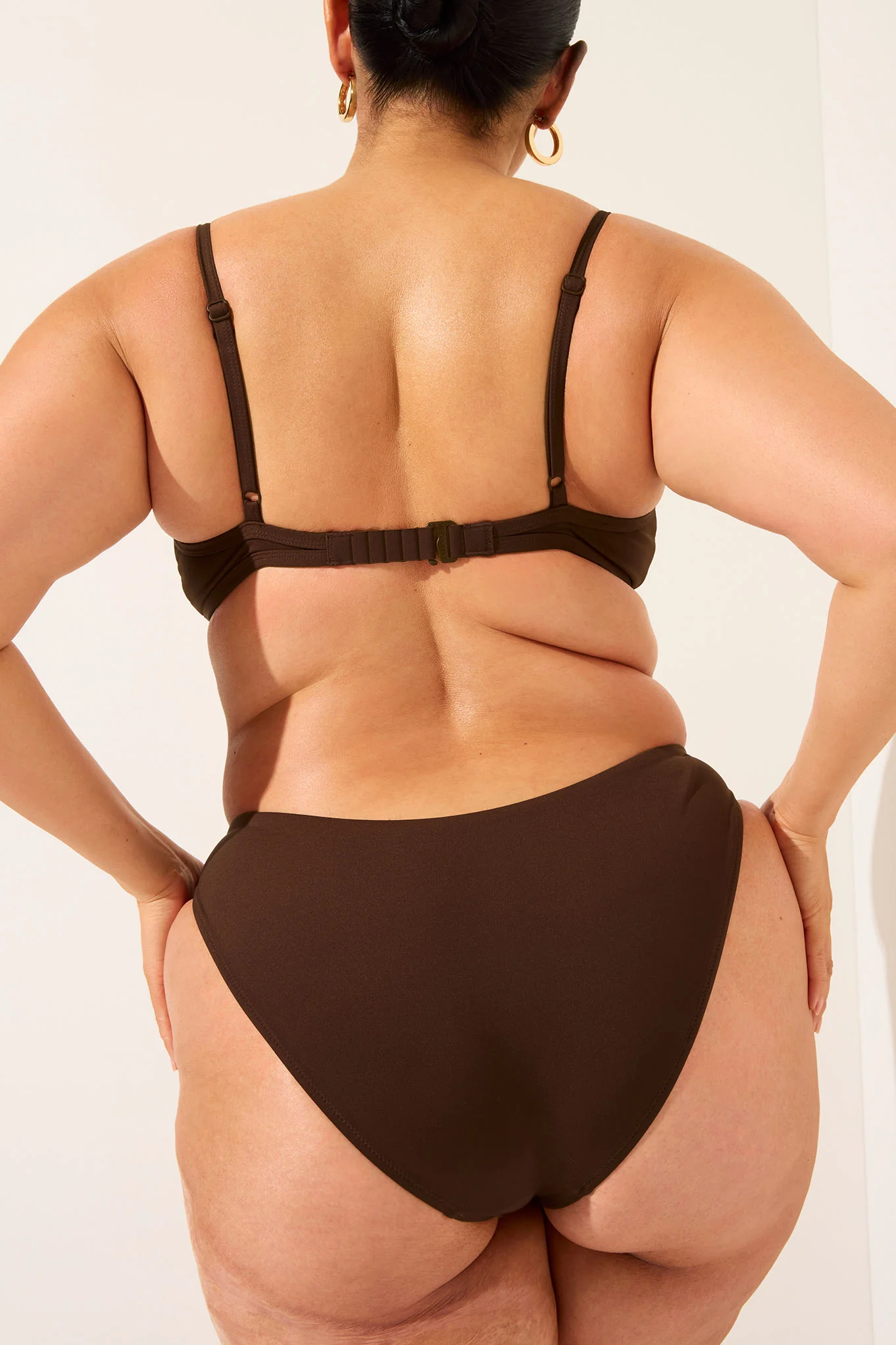 Swim Scoop Brief in Espresso - Image 5