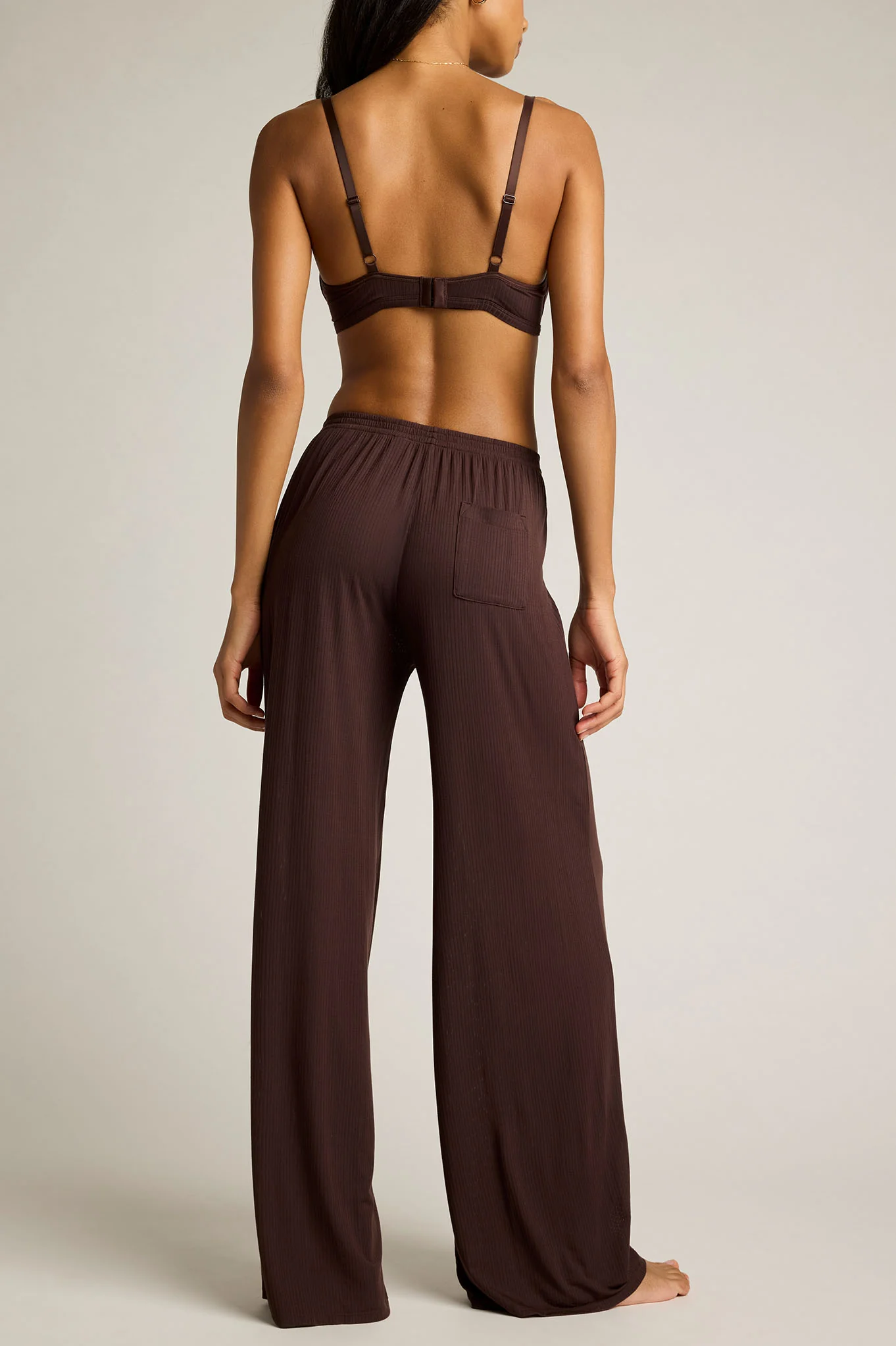 Whipped Track Pant in Espresso - Image 5