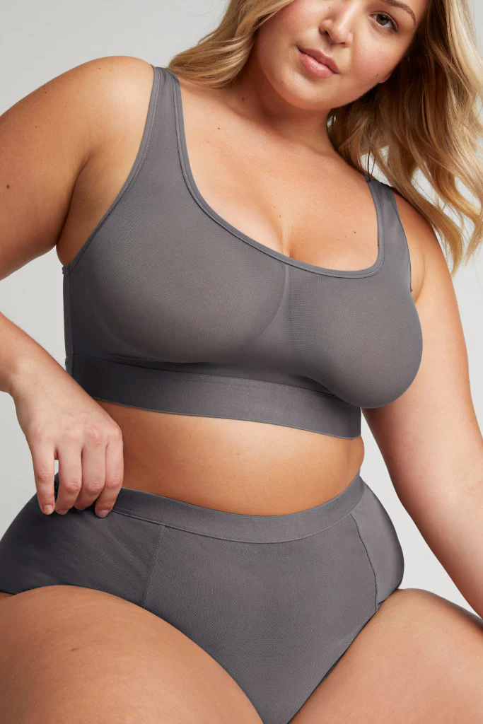 Sieve Bra Top in Graphite