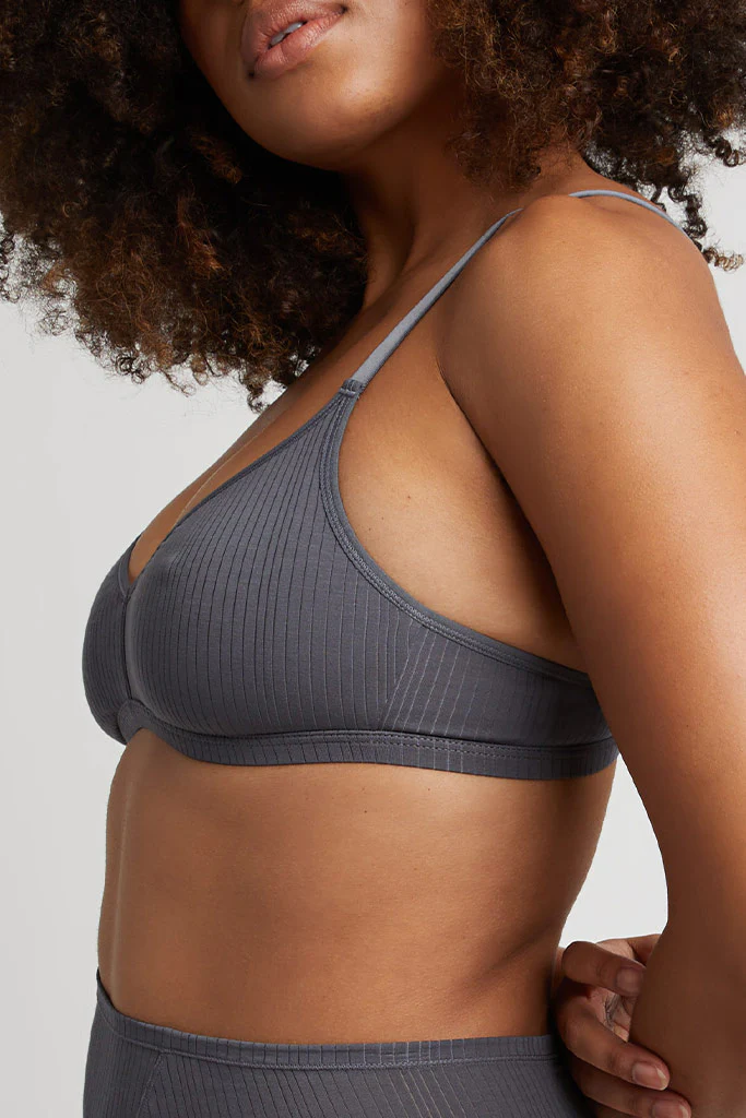 Whipped Non-Wire Bra in Graphite - Image 3