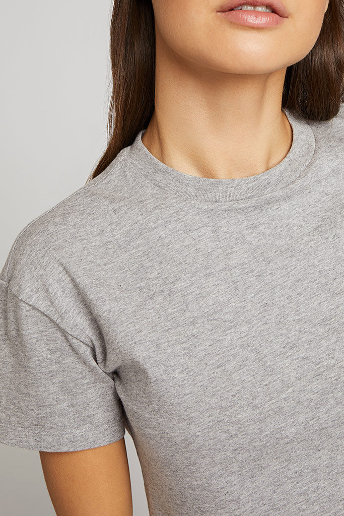 Uniform Baby Tee in Heather Grey - Image 3