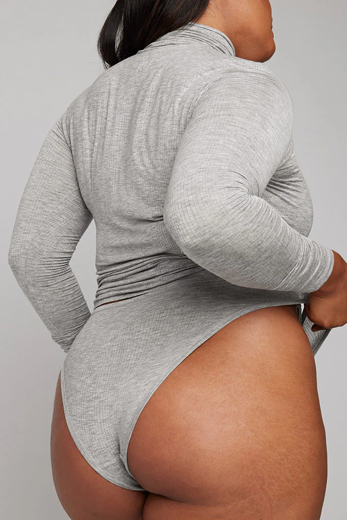 Whipped French Cut Brief in Heather Grey - Image 6