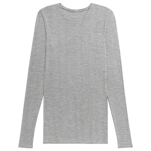 Whipped Long Sleeve in Heather Grey - Image 5