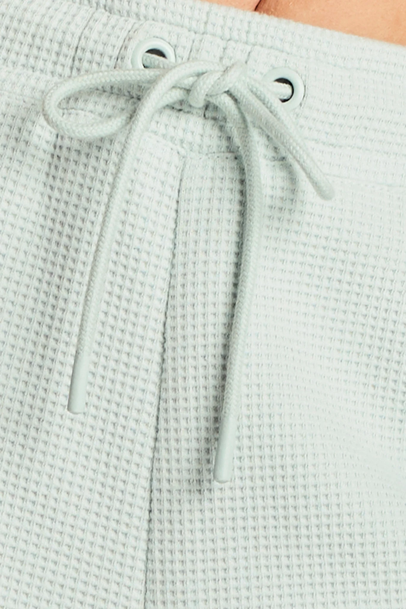 Waffle Knit Cropped Track Pant in Mist - Image 2