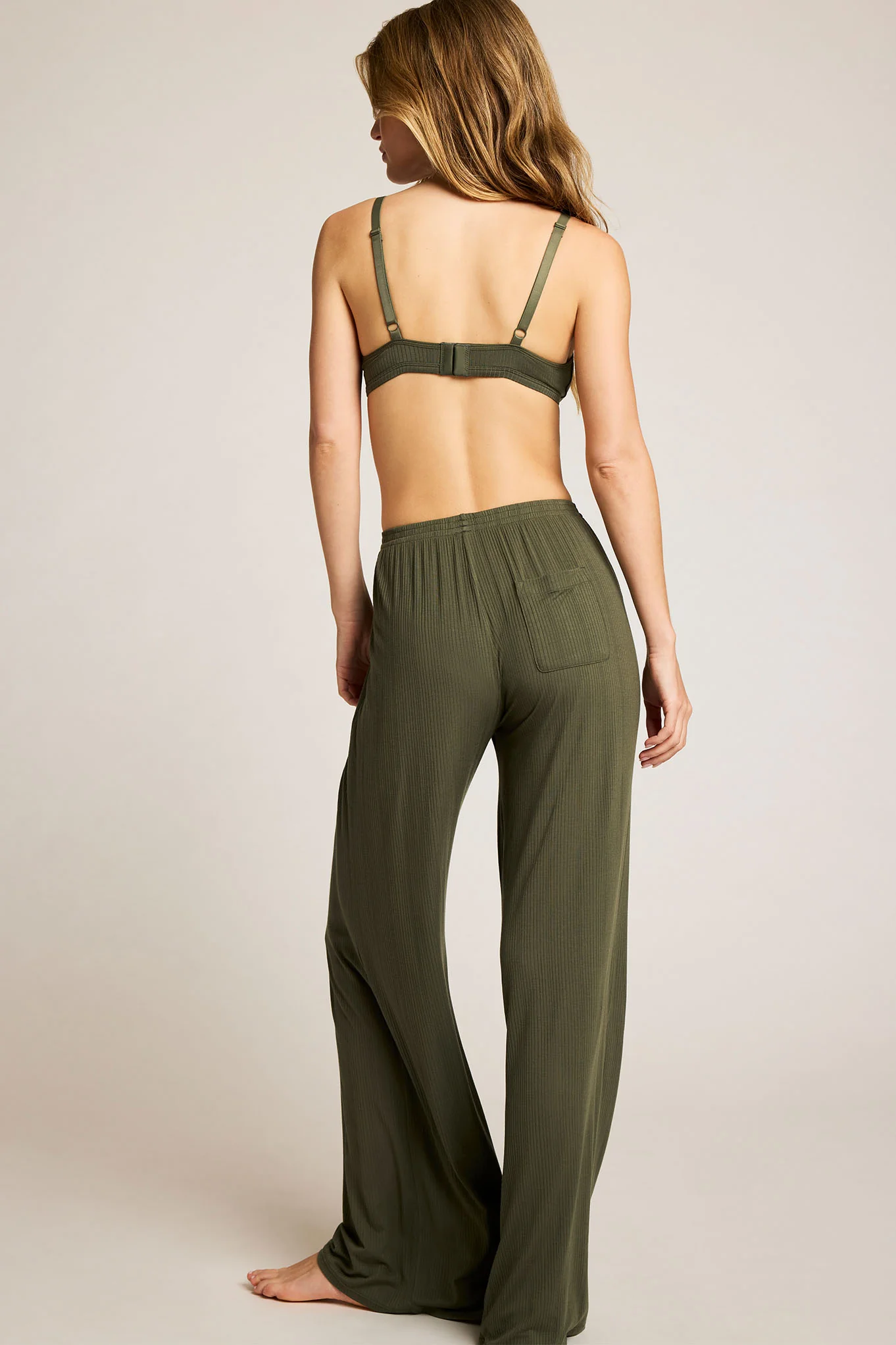 Whipped Track Pant in Moss - Image 3