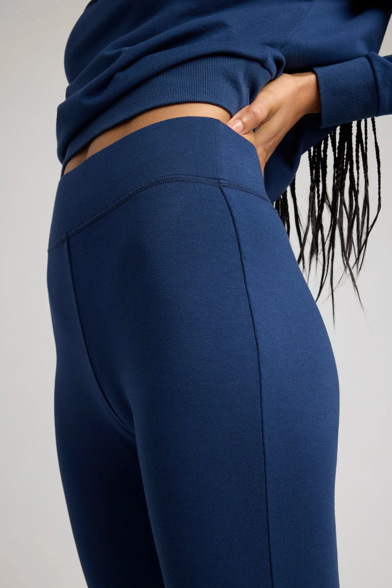 Club Flare Pant in Navy - Image 5