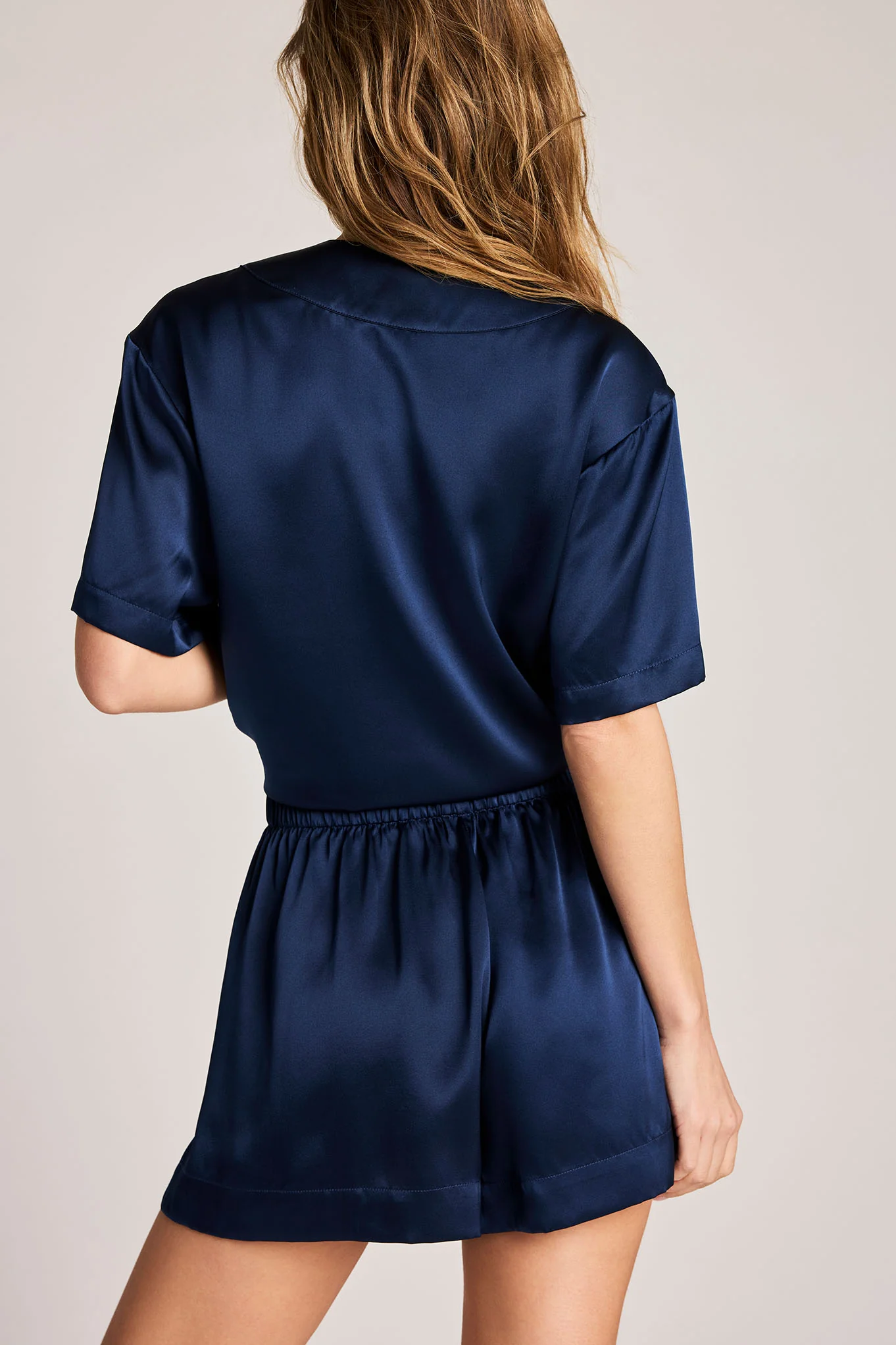 Eclipse Washable Silk Boxer in Navy - Image 4