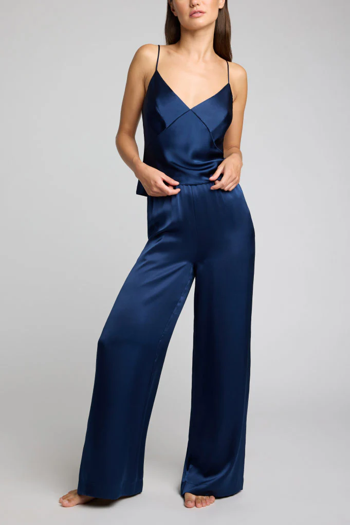 Eclipse Washable Silk Cami in Navy - Image 3