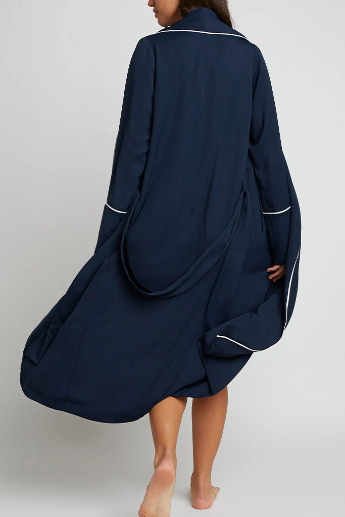 Supreme Classic Robe in Navy - Image 3