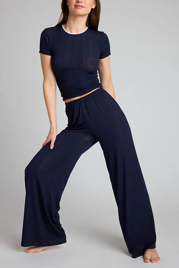 Whipped Track Pant in Navy - Image 3