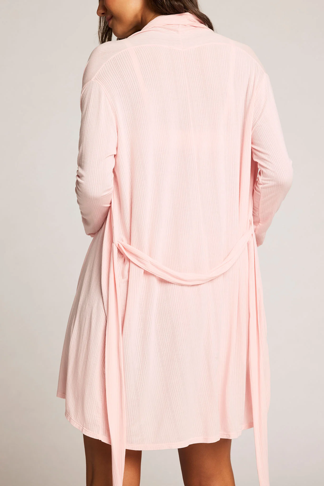 Whipped Mini Robe in Shell - Image 3