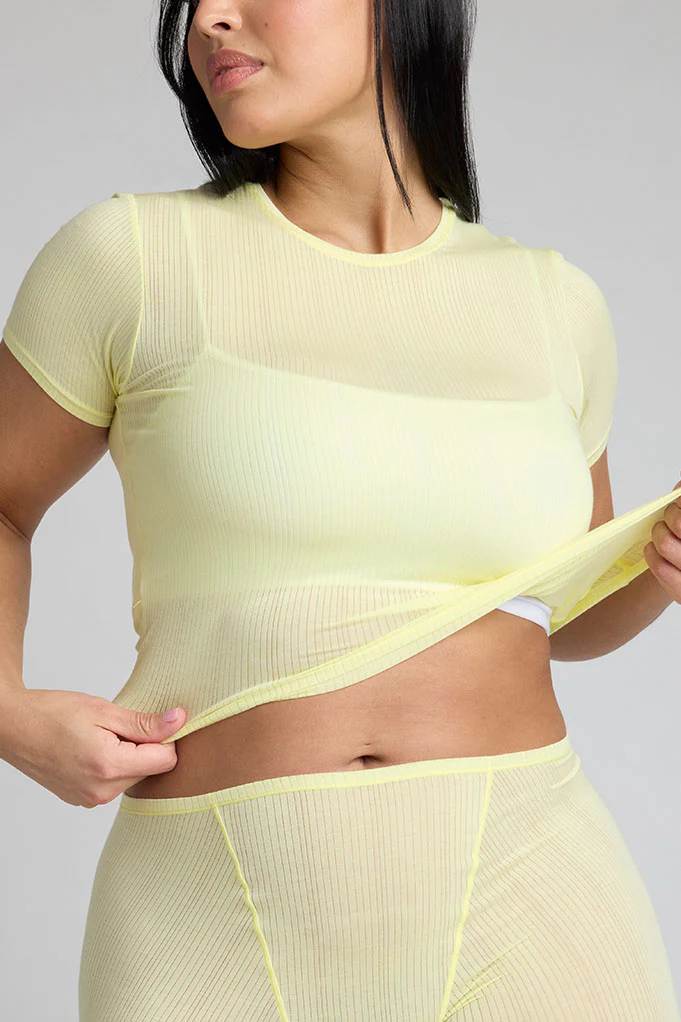 Whipped Baby Tee in Sunshine - Image 4