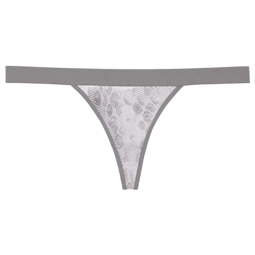 Sieve Thong in White Boa - Image 6