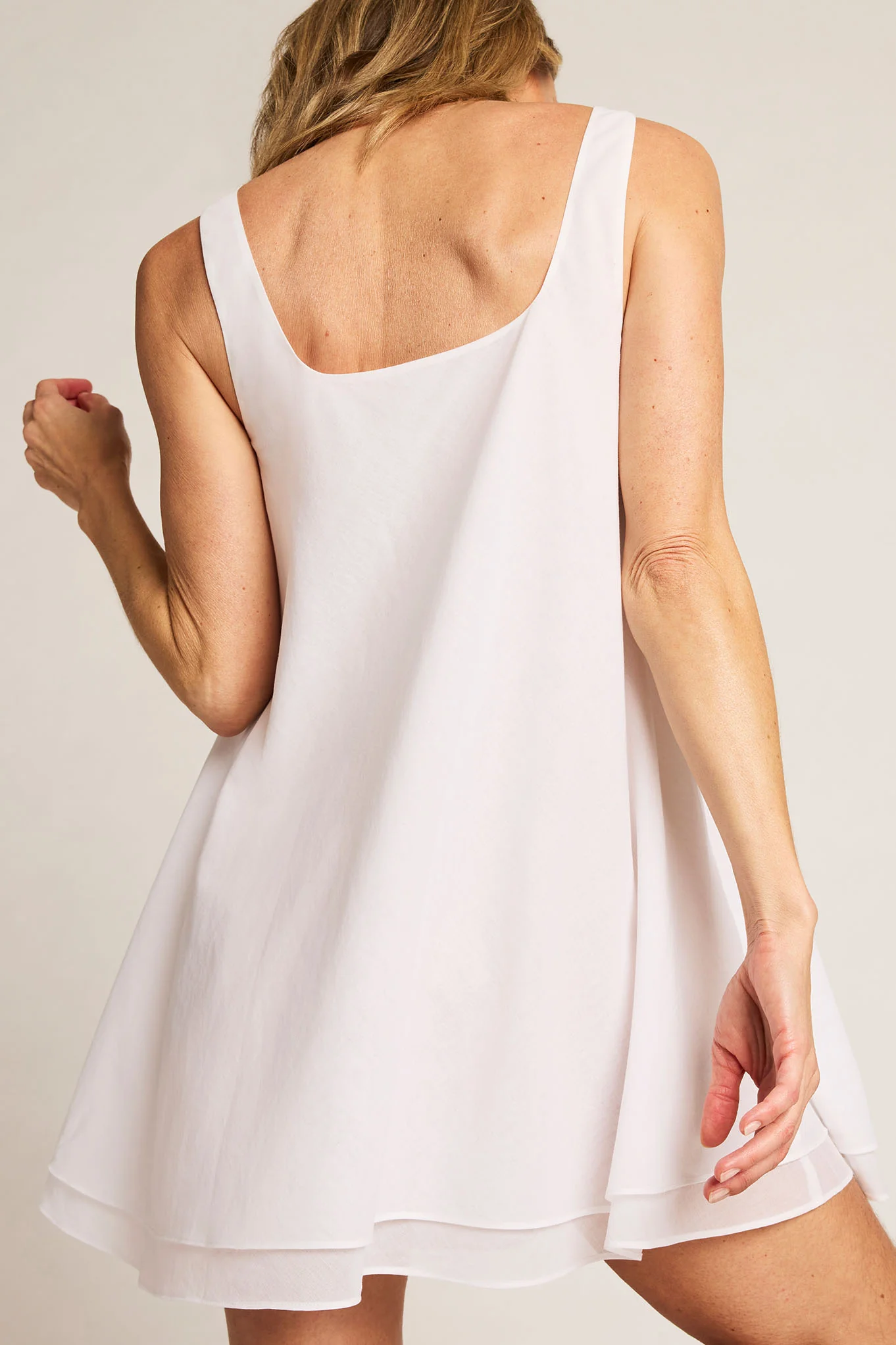 Island Swing Dress in White - Image 4