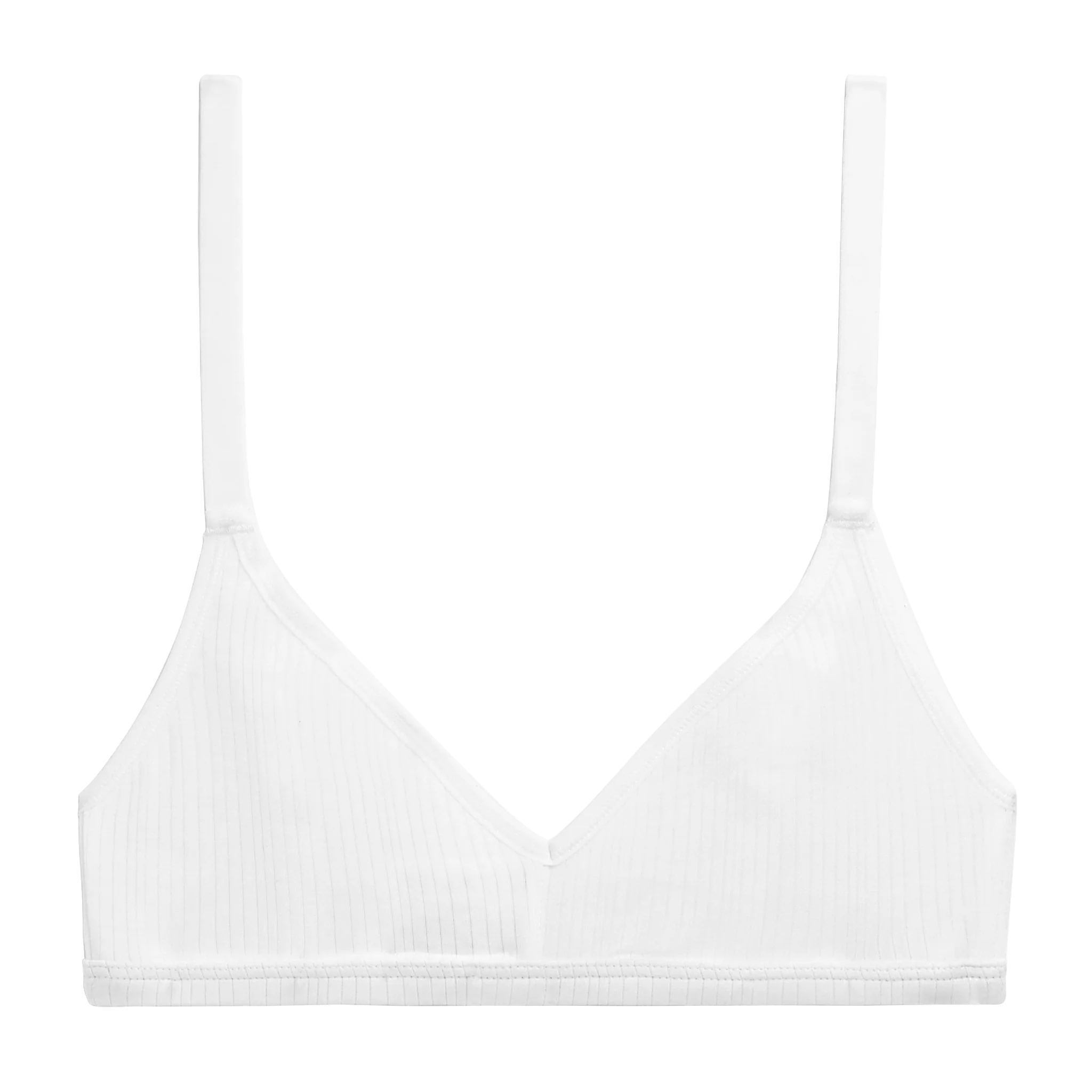 Whipped Non-Wire Bra in White - Image 7